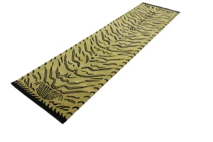 Goldish Beige Tribal 3X10 Fine Nepali Oriental Runner Rug