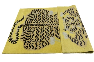 Tiger Gold Tribal 5X7 Fine Nepali Oriental Rug