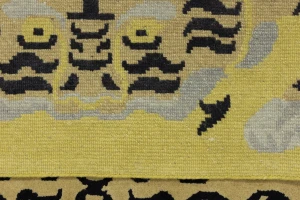 Tiger Gold Tribal 5X7 Fine Nepali Oriental Rug