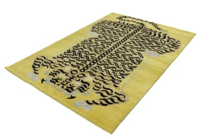 Tiger Gold Tribal 5X7 Fine Nepali Oriental Rug