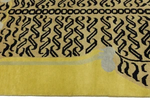 Tiger Gold Tribal 5X7 Fine Nepali Oriental Rug