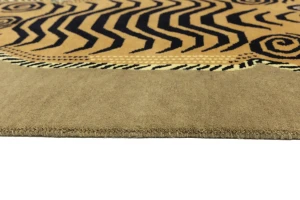 Khaki Tribal Pictorial 4X6 Fine Nepali Oriental Rug