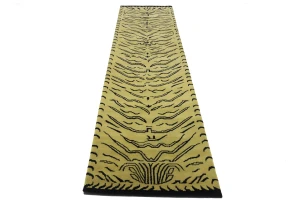 Goldish Beige Tribal 3X12 Fine Nepali Oriental Runner Rug