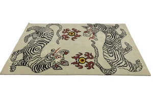 Beige Tribal 5X8 Fine Nepali Oriental Rug