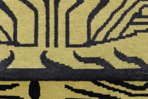 Goldish Beige Tribal 8X10 Fine Nepali Oriental Rug