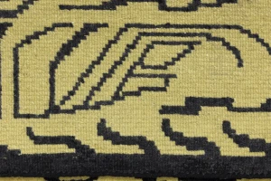 Goldish Beige Tribal 5X8 Fine Nepali Oriental Rug