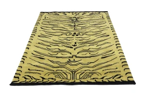 Goldish Beige Tribal 5X8 Fine Nepali Oriental Rug