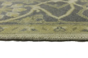 Cream Floral 8X8 Oushak Oriental Square Rug
