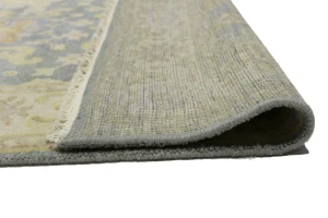 Gray Floral 4X12 Oushak Chobi Oriental Runner Rug