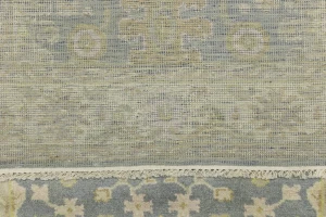 Gray Floral 4X12 Oushak Chobi Oriental Runner Rug