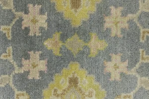 Gray Floral 4X12 Oushak Chobi Oriental Runner Rug
