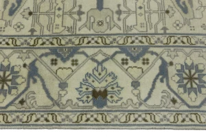 Cream Floral 8X8 Oushak Oriental Square Rug