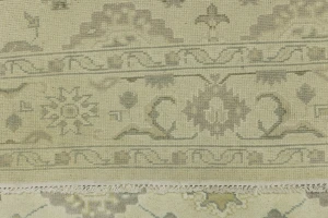 Cream Floral 8X10 Oushak Chobi Oriental Rug