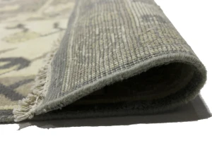 Taupe Floral 10X14 Oushak Chobi Oriental Rug