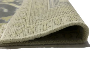 Beige Floral 10X14 Oushak Chobi Oriental Rug