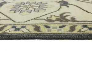 Dark Taupe Floral 10X14 Oushak Oriental Rug