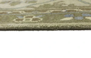 Beige Floral 12X15 Oushak Oriental Rug