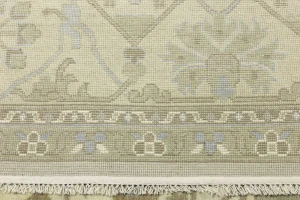 Beige Floral 12X15 Oushak Oriental Rug