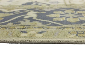 Cream Floral 12X15 Oushak Oriental Rug