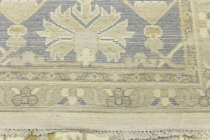 Cream Floral 12X15 Oushak Oriental Rug