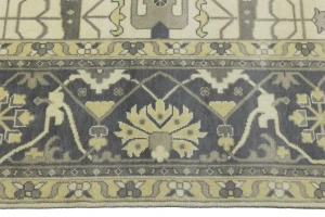 Cream Floral 12X15 Oushak Oriental Rug