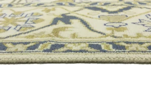 Cream Floral 9X12 Oushak Oriental Rug