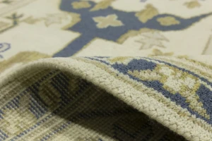 Cream Floral 9X12 Oushak Oriental Rug