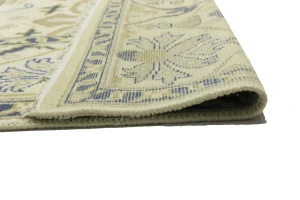 Cream Floral 9X12 Oushak Oriental Rug