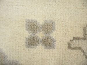 Cream Floral 12X24 Oushak Chobi Oriental Rug