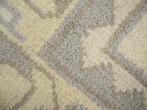 Cream Floral 12X24 Oushak Chobi Oriental Rug