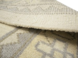 Cream Floral 12X24 Oushak Chobi Oriental Rug