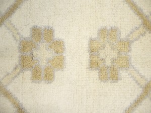 Cream Floral 12X20 Oushak Oriental Rug