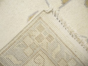 Cream Floral 12X20 Oushak Oriental Rug