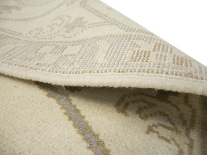 Cream Floral 12X20 Oushak Oriental Rug