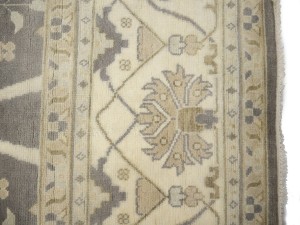 Pastel Brown Floral 12X18 Oushak Oriental Rug
