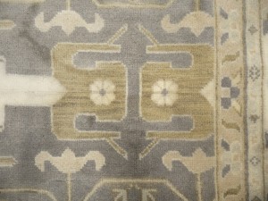 Pastel Brown Floral 12X18 Oushak Oriental Rug