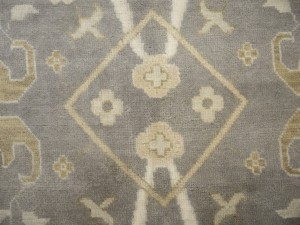 Pastel Brown Floral 12X18 Oushak Oriental Rug