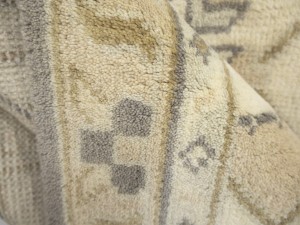 Pastel Brown Floral 12X18 Oushak Oriental Rug