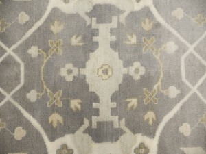 Pastel Brown Floral 12X18 Oushak Oriental Rug