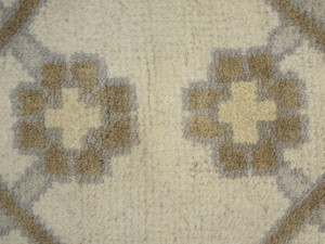 Cream Floral 10X20 Oushak Oriental Rug