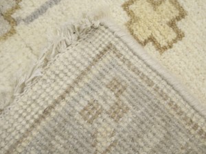 Cream Floral 10X20 Oushak Oriental Rug