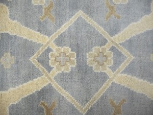 Gray Floral 10X20 Oushak Oriental Rug