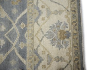 Gray Floral 10X20 Oushak Oriental Rug