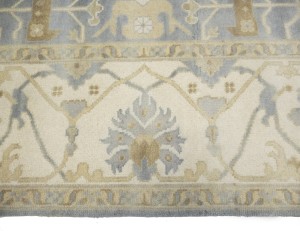 Gray Floral 10X20 Oushak Oriental Rug
