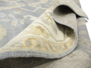Gray Floral 10X20 Oushak Oriental Rug