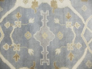 Gray Floral 10X20 Oushak Oriental Rug