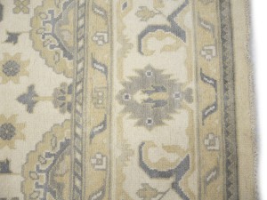 Cream Floral 10X20 Oushak Chobi Oriental Rug