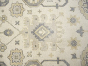 Cream Floral 10X20 Oushak Chobi Oriental Rug