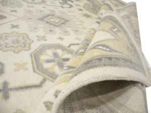 Cream Floral 10X20 Oushak Chobi Oriental Rug