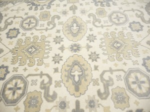 Cream Floral 10X20 Oushak Chobi Oriental Rug